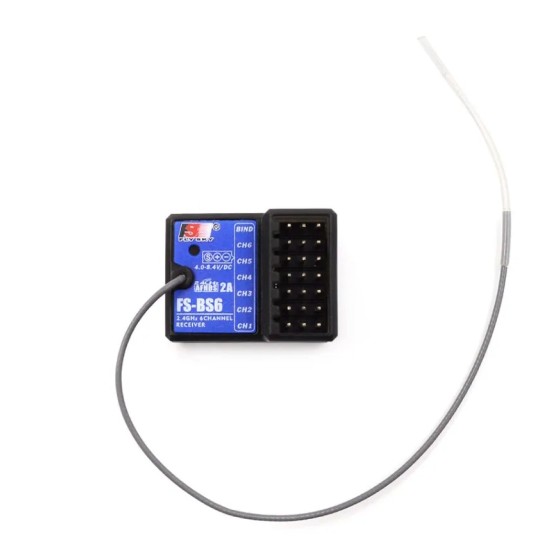 Flysky FS-BS6 2.4G 6CH Eingebaute Gyro-Stabilisierung 2.4Ghz 6CH AFHDS2 für FlySky FS-GT5 FS-IT4S